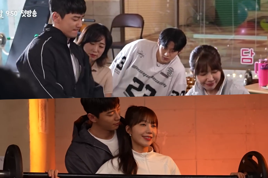 Assista: Lee Jun Young, Jeong Eun Ji e mais não para de rir durante a filmagem de pôsteres para “bombear o amor saudável”