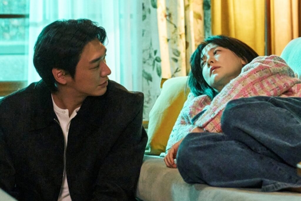 Kim Young Kwang confessa seus pensamentos internos secretos para um bêbado Lee Young Ae em “Walking on Fin Ice”